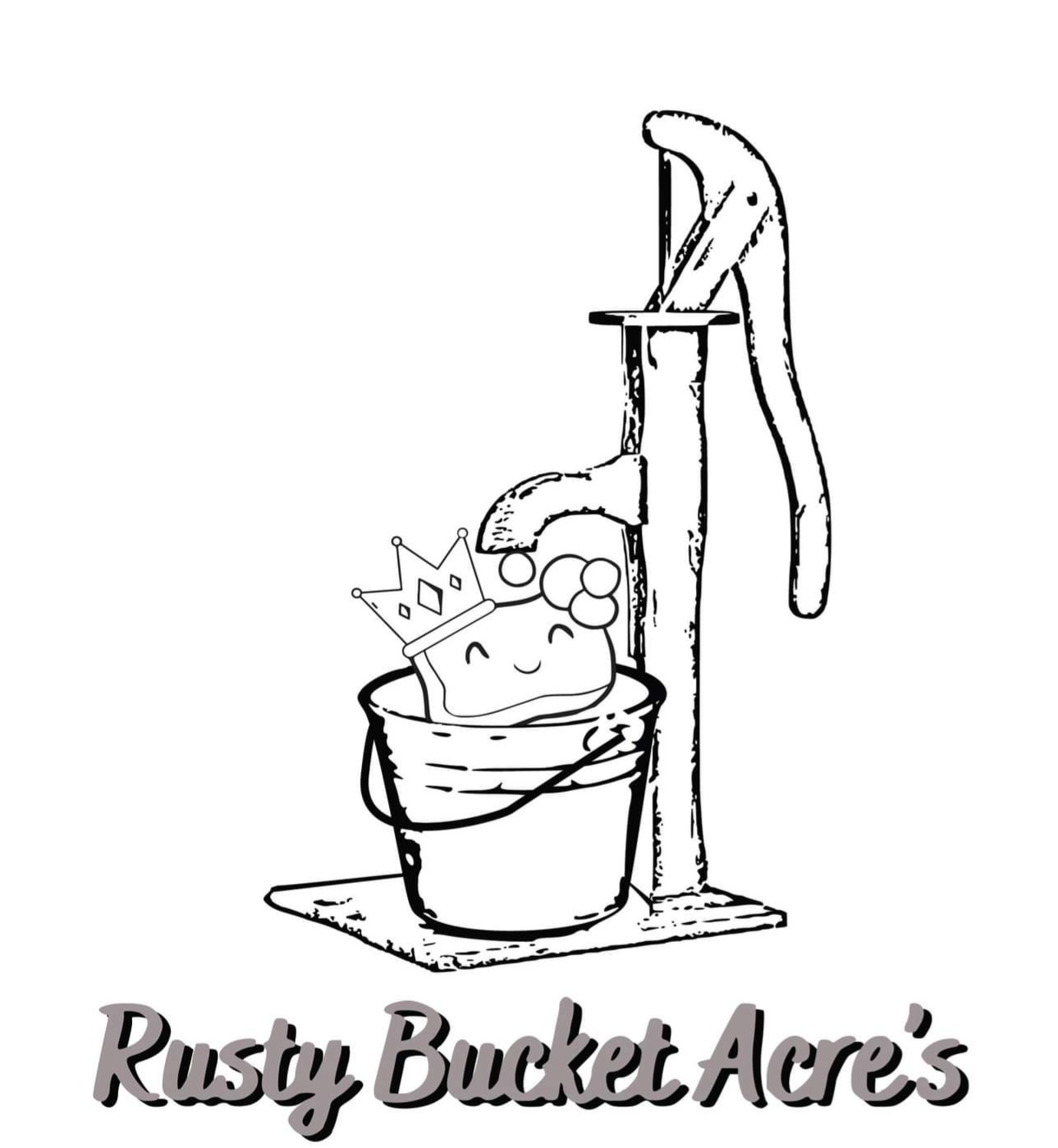 Rusty Bucket Acre's the Mistress of Soap logo 